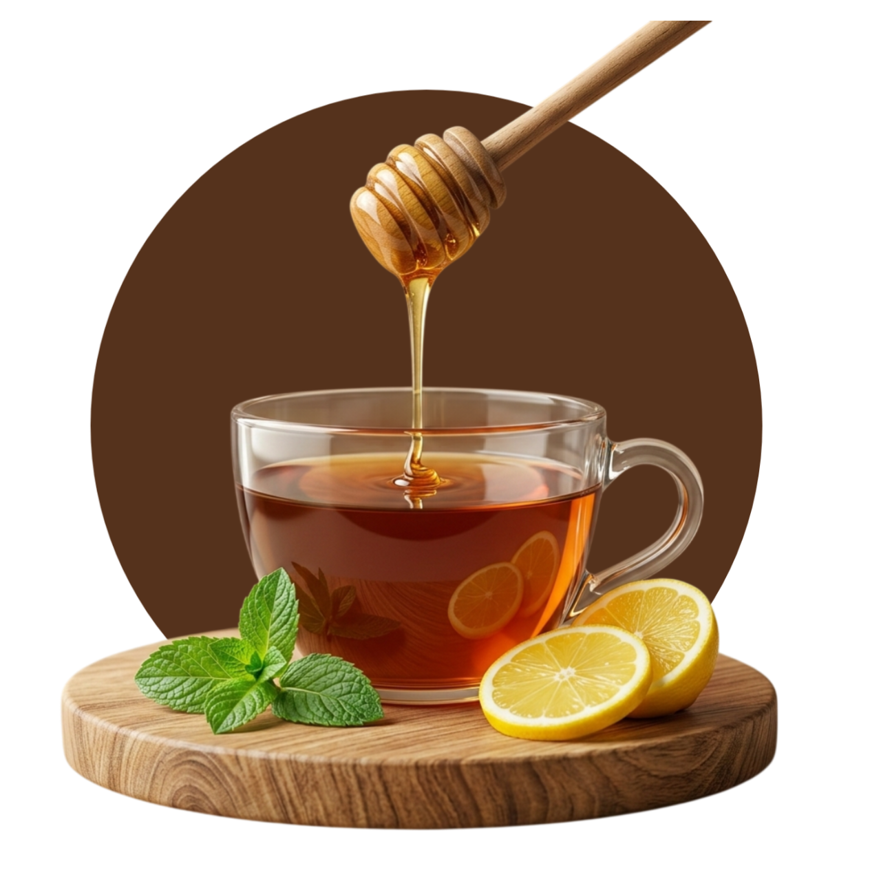 Lemon honey mint tea